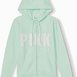 New/ Never Worn PINK Full Zip Sweatshirt, Size XS